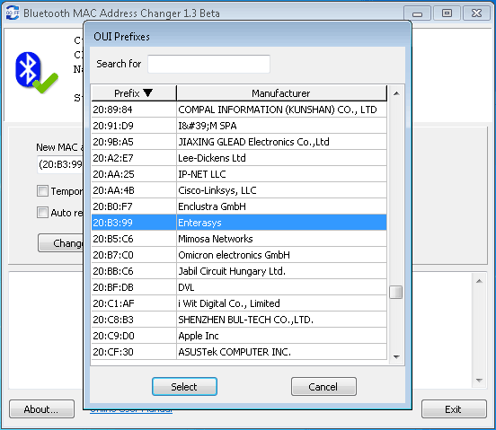 search for mac address manufacturer